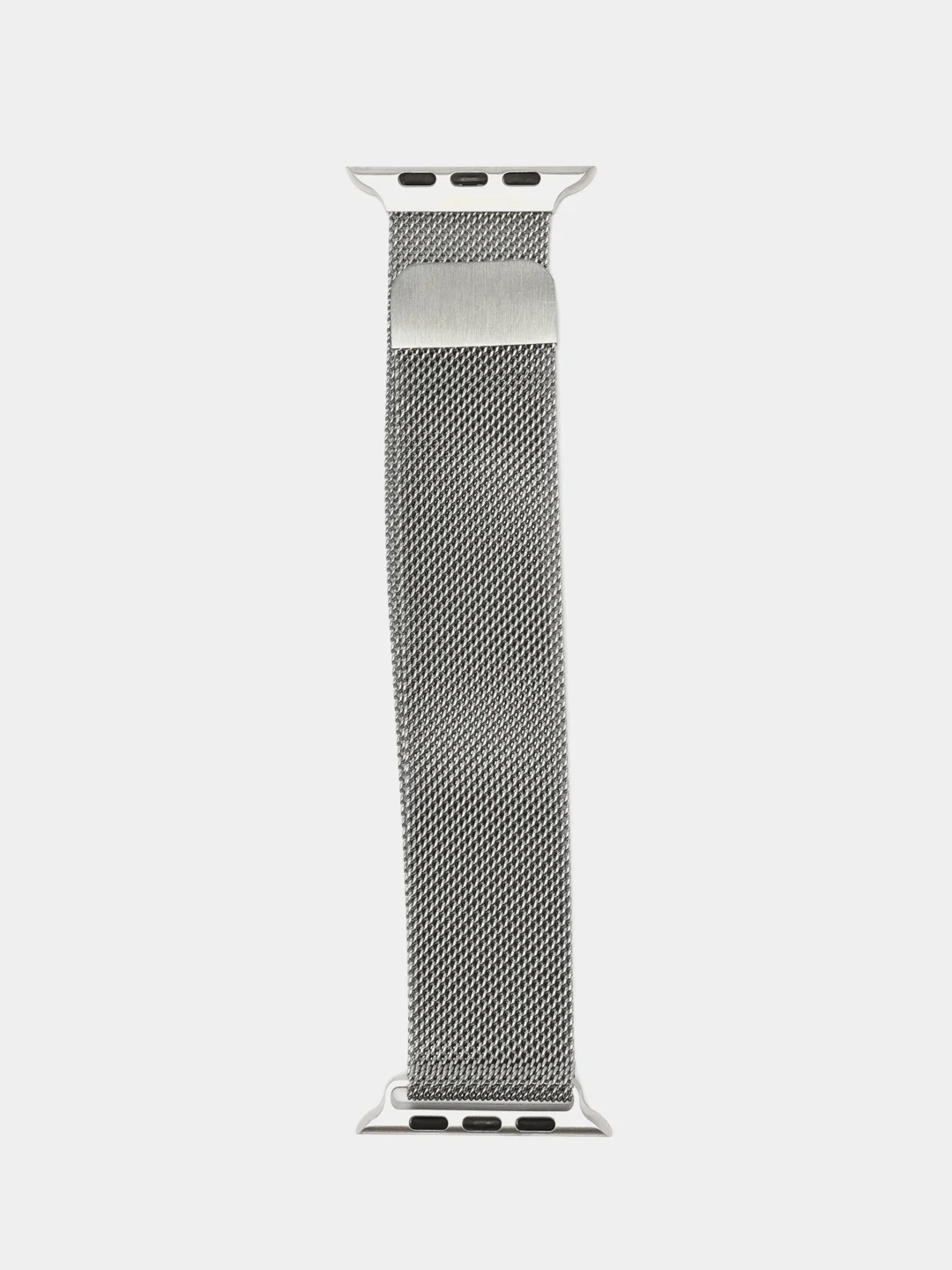 Серебряный ремешок для смарт-часов Apple Watch металлический, миланская петля, 38-49 мм