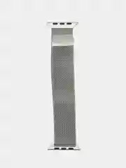 Серебряный ремешок для смарт-часов Apple Watch металлический, миланская петля, 38-49 мм