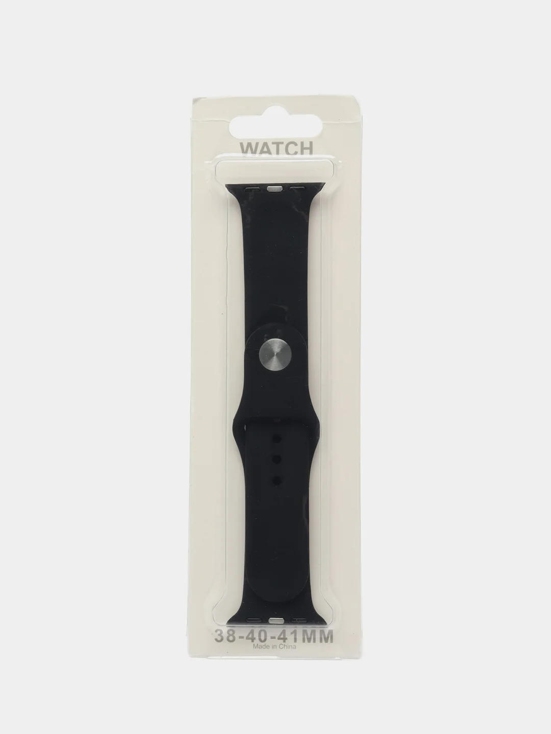 Черный силиконовый ремешок для Apple Watch 38 мм/40/41 mm