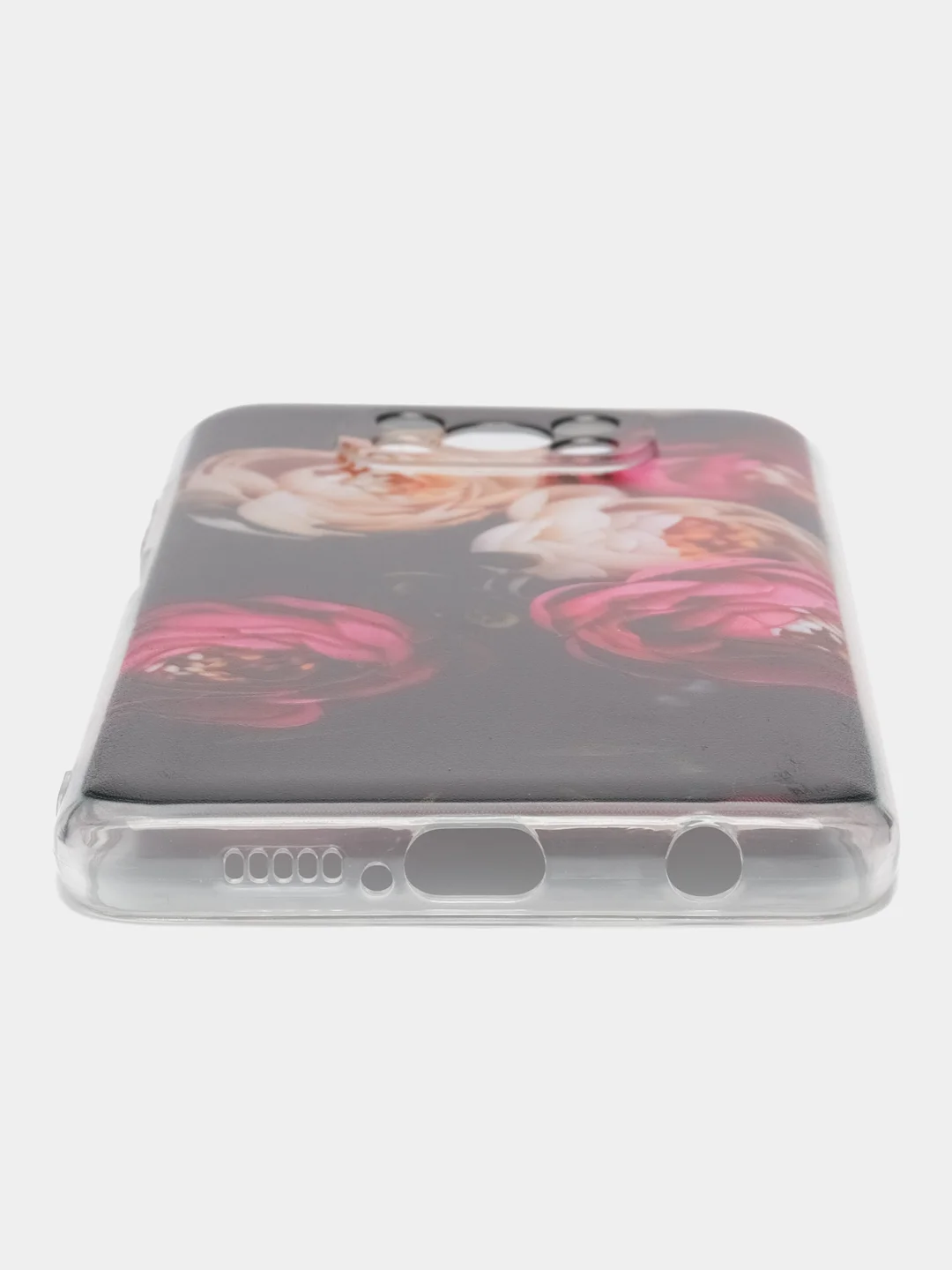 Кораллово-розовый чехол на Xiaomi Poco X3/Poco X3 Pro / Сяоми Поко X3/Поко Х3 Про прозрачный, защита камеры