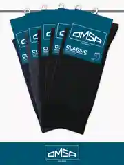 Разноцветный носки мужские OMSA CLASSIC 204 высокие длинные из хлопка набор 5 пар