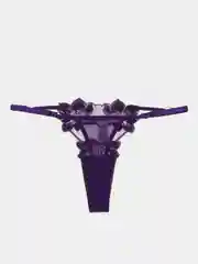 Фиолетовый трусы женские стринги ,кружевные