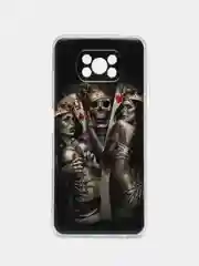 Оливковый чехол на Xiaomi Poco X3/Poco X3 Pro / Сяоми Поко X3/Поко Х3 Про прозрачный, защита камеры
