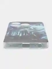 Синий силиконовый чехол на Tecno Spark 10/10C / Текно Спарк 10/10С прозрачный, с рисунком