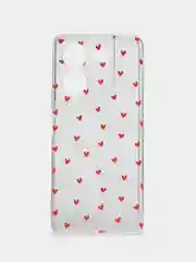 Коралловый меланж силиконовый чехол на Tecno Pova 5 / Текно Пова 5 прозрачный, с рисунком, защита камеры