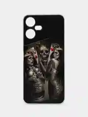 Оливковый силиконовый чехол на Tecno Pova Neo 3 / Текно Пова Нео 3 прозрачный, с рисунком