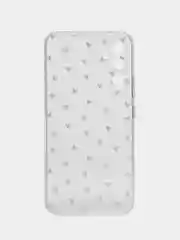 Коралловый меланж силиконовый чехол на Samsung Galaxy A34 5G / Самсунг A34 прозрачный, с рисунком
