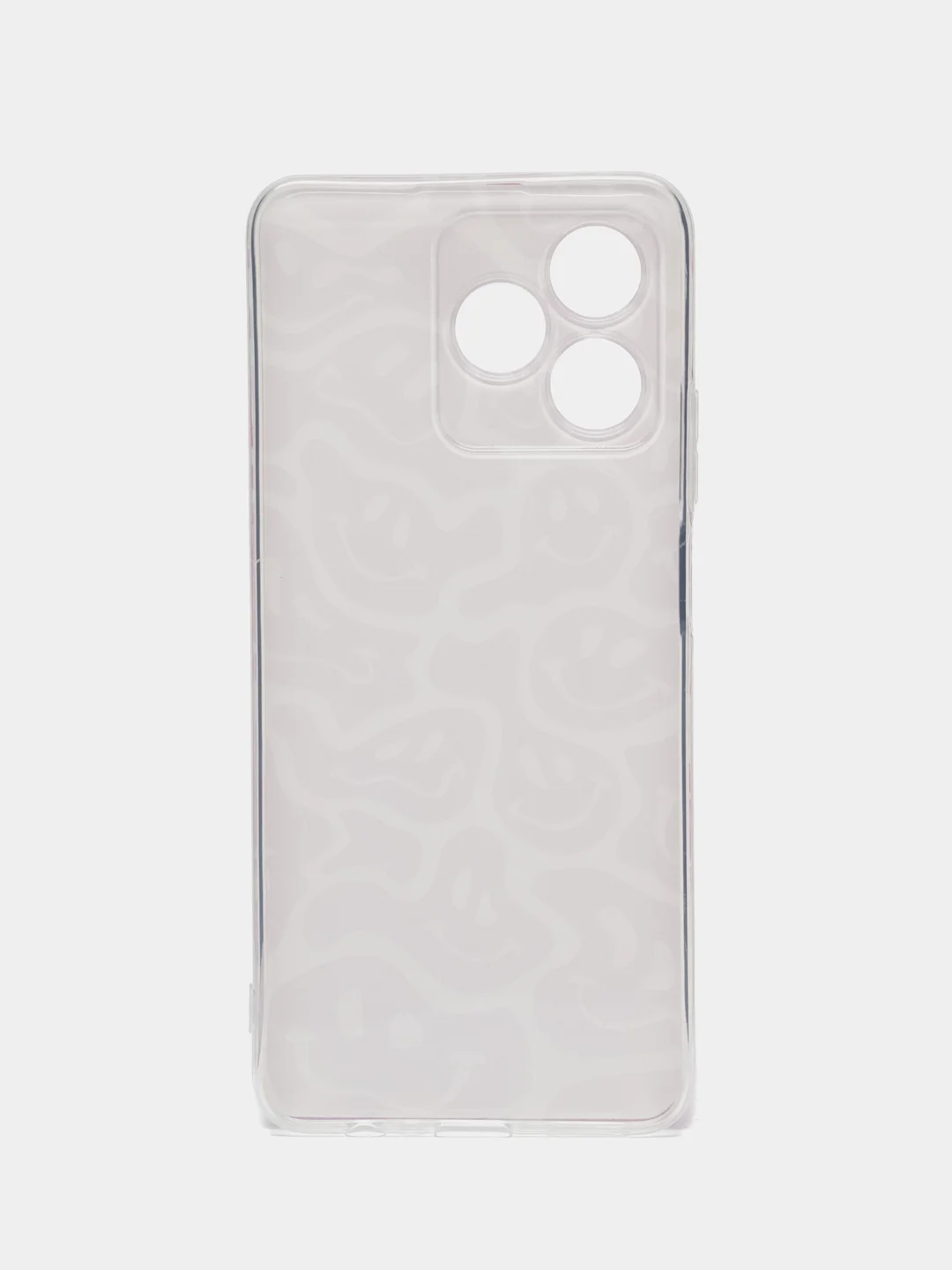 Пурпурный силиконовый чехол на Realme C53/C51/Note 50 / Реалми С53/С51/Нот 50 прозрачный, с рисунком