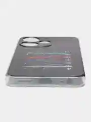 Хром силиконовый чехол на Infinix Hot 30i / Инфиникс Хот 30i прозрачный, с рисунком