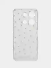 Коралловый меланж силиконовый чехол на Infinix Note 30i / Инфиникс Нот 30i прозрачный, с рисунком
