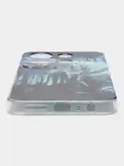 Синий силиконовый чехол на Infinix Note 30i / Инфиникс Нот 30i прозрачный, с рисунком