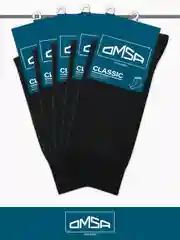 Черный носки мужские OMSA CLASSIC 204 высокие длинные из хлопка набор 5 пар