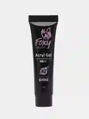 Сиреневый акрил-гель (Acryl gel) полигель FOXY EXPERT для наращивания ногтей с шиммером