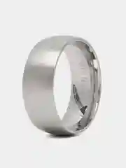 Серебряный классическое матовое кольцо унисекс из ювелирной нержавеющей стали