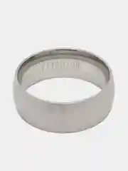 Серебряный классическое матовое кольцо унисекс из ювелирной нержавеющей стали