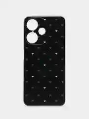 Черный силиконовый чехол на Infinix Hot 30i / Инфиникс Хот 30i прозрачный, с рисунком