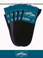 Разноцветный носки мужские OMSA CLASSIC 203 высокие летние из хлопка набор 5 пар