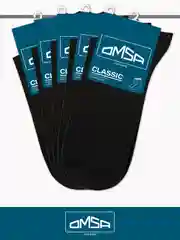 Черный носки мужские OMSA CLASSIC 203 высокие летние из хлопка набор 5 пар