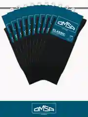 Черный носки мужские OMSA CLASSIC 204 высокие длинные из хлопка набор 10 пар