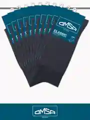 Синий носки мужские OMSA CLASSIC 204 высокие длинные из хлопка набор 10 пар