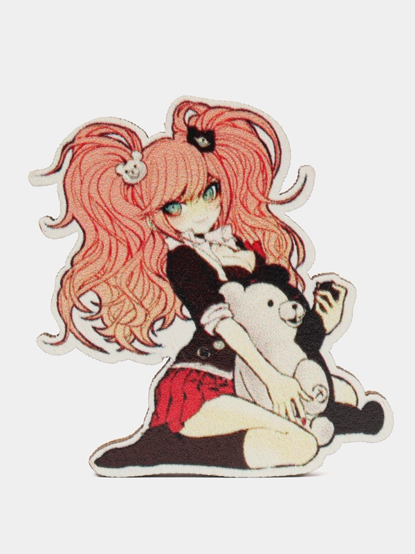 Значок деревянный по аниме "Данганронпа" (Danganronpa)