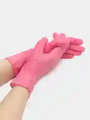 Фуксия хозяйственные резиновые перчатки, перчатки нитриловые