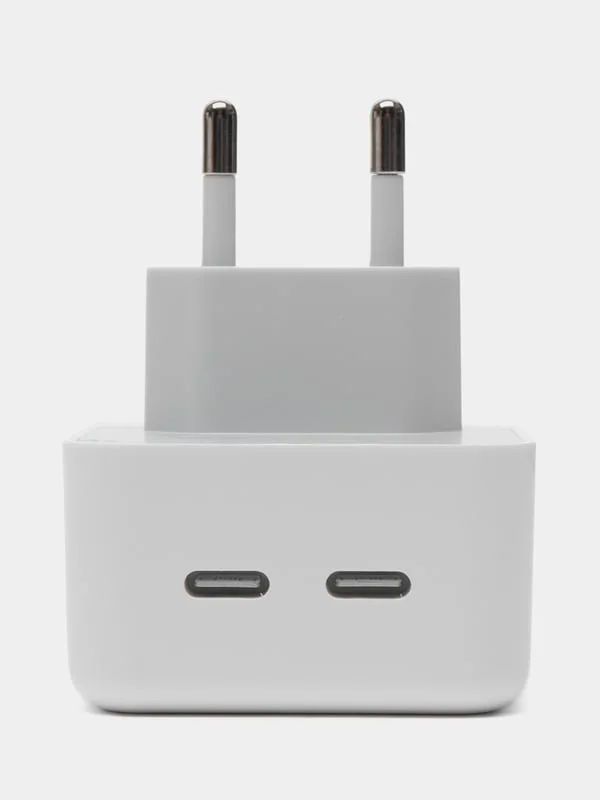 Блок питания для iPhone с быстрой зарядкой 35W с двумя портами Type-C