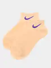 Носки женские спортивные с вышитым принтом Найк (Nike) короткие, хлопок, набор 5 пар