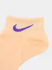 Носки женские спортивные с вышитым принтом Найк (Nike) короткие, хлопок, набор 5 пар