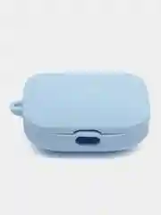 Голубой чехол для наушников Xiaomi Redmi Buds 5 / Xiaomi Redmi Buds 5 Pro, силиконовый матовый