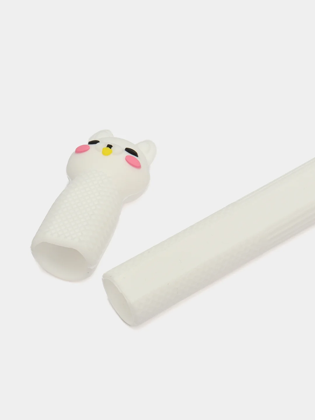 Белый чехол для стилуса Apple Pencil 2 Кошечка разные цвета