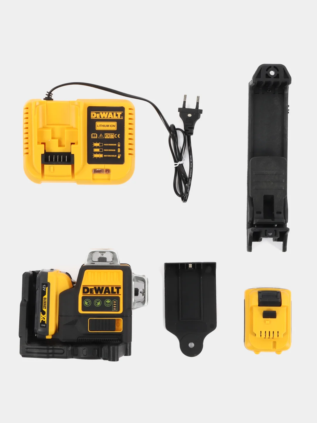 Лазерный уровень Dewalt 3D, 12 зеленых линий
