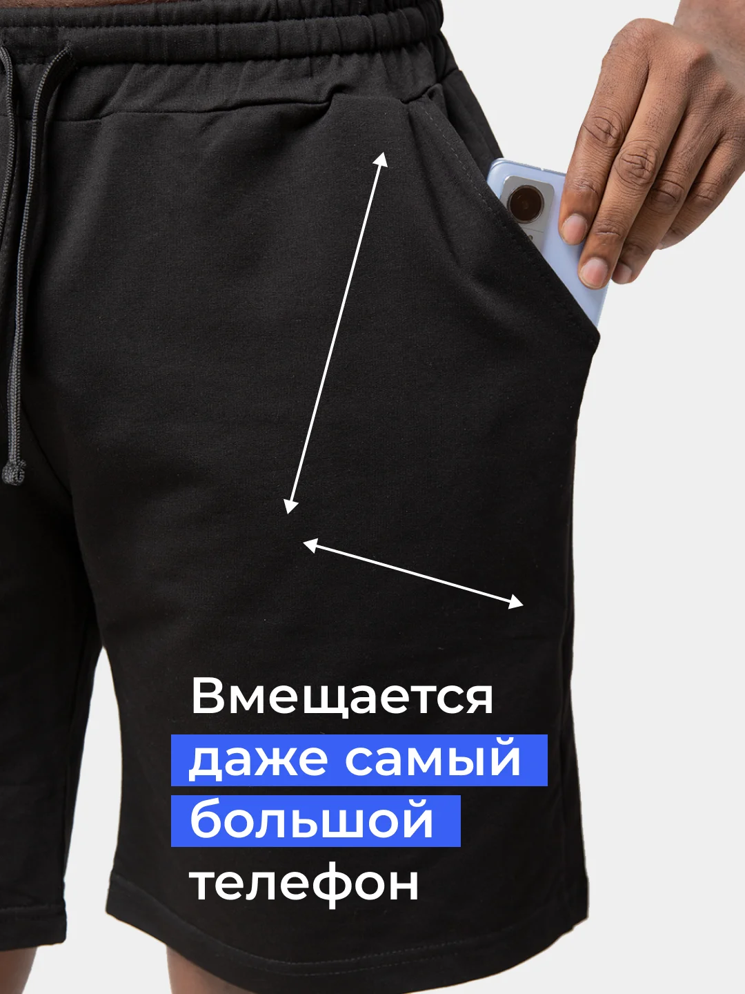 Синий шорты мужские