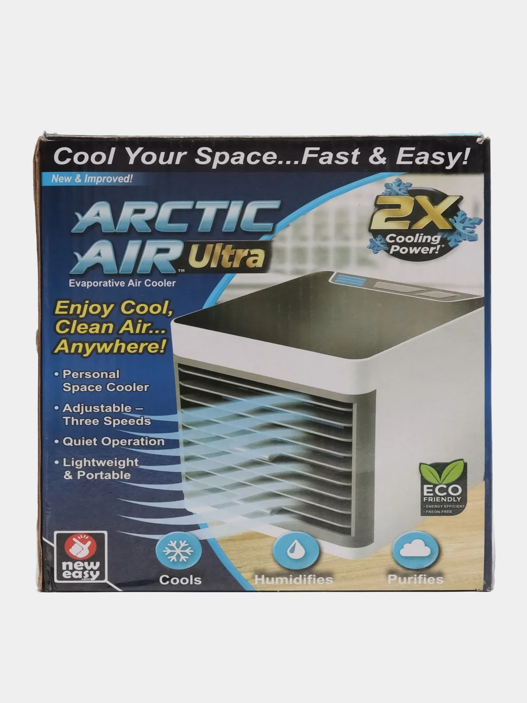 Компактный мини-кондиционер увлажнитель, очиститель воздуха Arctic Air Ultra 2x