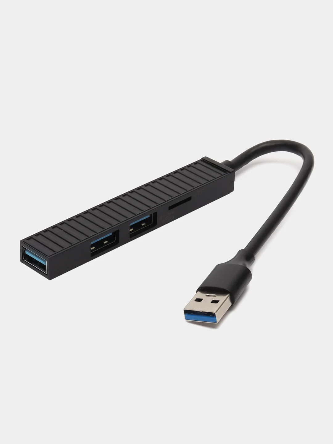 Черный портативная ДОК-СТАНЦИЯ USB 4 В 1, концентратор USB3.0/2.0/TF