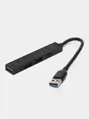 Черный портативная ДОК-СТАНЦИЯ USB 4 В 1, концентратор USB3.0/2.0/TF