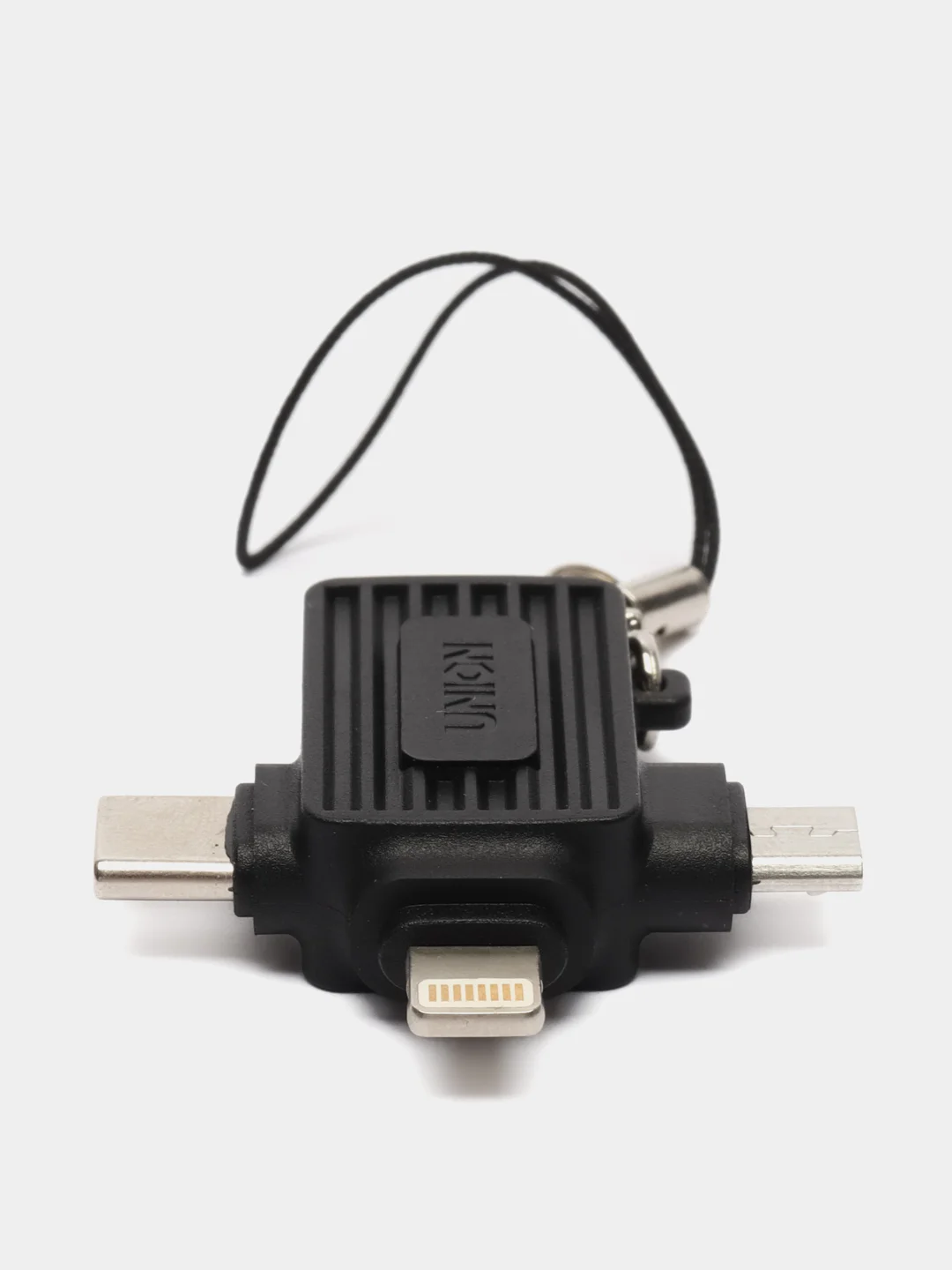 Переходник 3 в 1 USB-A - Micro USB/Lightning/Type C