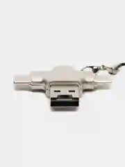 4 в 1: Картридер - переходник USB-A на USB TYPE-C, microUSB, Lightning