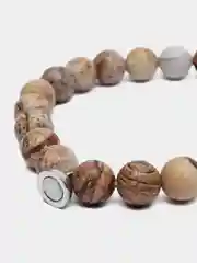 Белый парные браслеты с магнитом