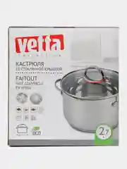VETTA Бирмингем кастрюля 18 х 11,5 см, 2,7 л, со стекл. крышкой, индукция