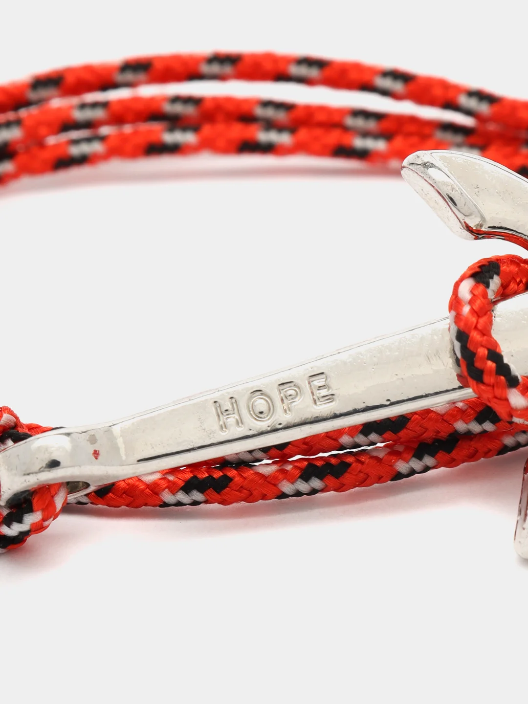 Плетеный браслет с якорем HOPE