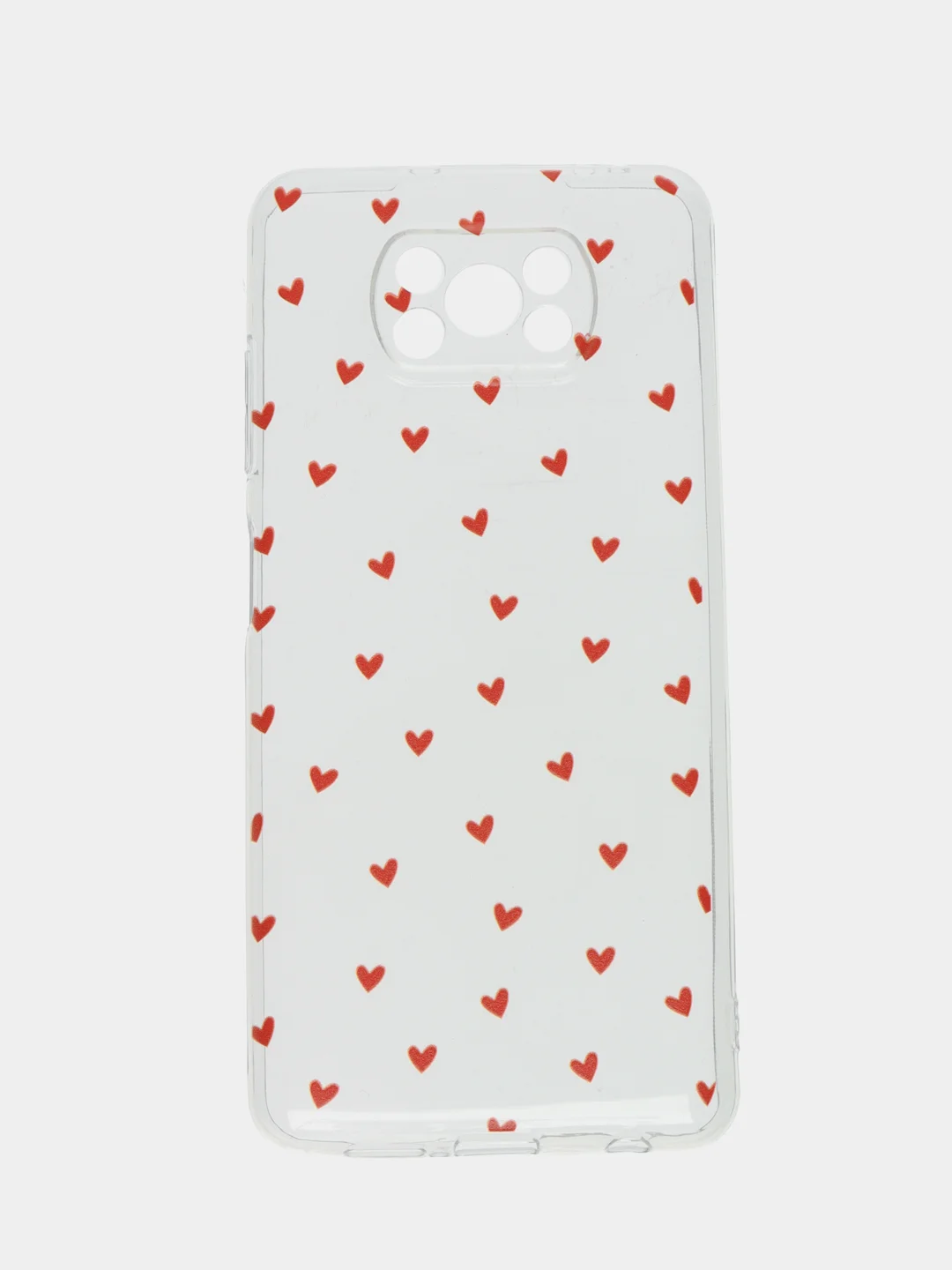 Коралловый меланж чехол на Xiaomi Poco X3/Poco X3 Pro / Сяоми Поко X3/Поко Х3 Про прозрачный, защита камеры