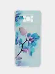 Лазурный чехол на Xiaomi Poco X3/Poco X3 Pro / Сяоми Поко X3/Поко Х3 Про прозрачный, защита камеры