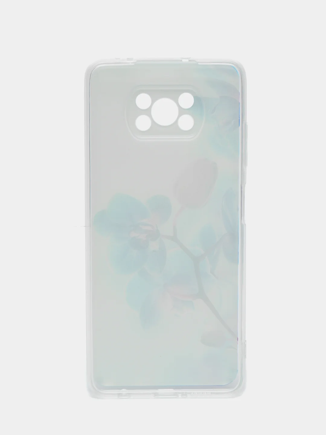Лазурный чехол на Xiaomi Poco X3/Poco X3 Pro / Сяоми Поко X3/Поко Х3 Про прозрачный, защита камеры