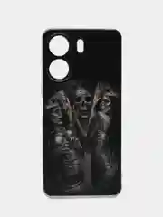 Оливковый чехол на Xiaomi Redmi 13C/Poco C65 / Сяоми Редми 13C/Поко С65 прозрачный, защита камеры
