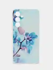 Лазурный силиконовый чехол на Samsung Galaxy A54 5G / Самсунг A54 прозрачный, с рисунком