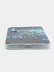Синий силиконовый чехол на Samsung Galaxy A34 5G / Самсунг A34 прозрачный, с рисунком