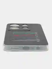 Хром силиконовый чехол на Infinix Note 30i / Инфиникс Нот 30i прозрачный, с рисунком