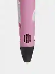 Розовый 3d ручка 3DPen-3, c цветным пластиком, c трафаретами