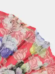 Красный веер ручной, складной